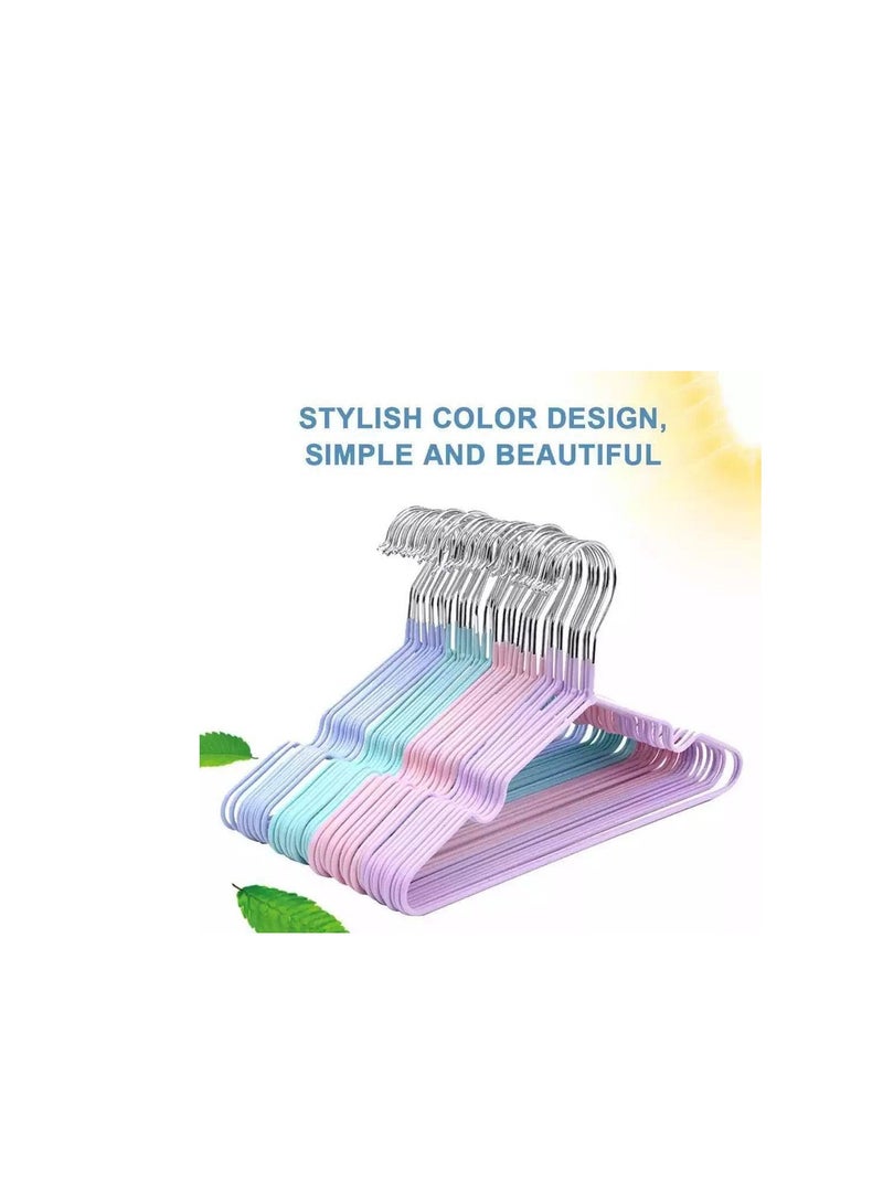 شماعة معدنية مجلفنة – خامة ثقيلة وحجم كبير لتحمل الملابس الثقيلة والجواكت، متينة وعملية للاستخدام طويل الأمد L - Image 3