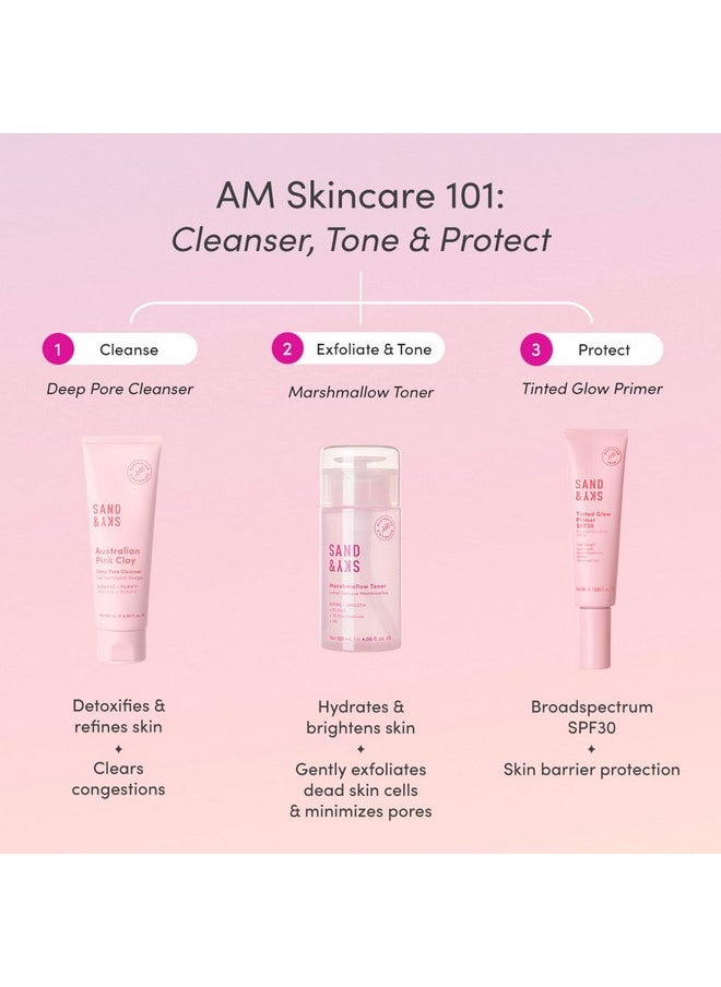 Sand & Sky - Tinted Glow Primer Spf 30 Sunscreen Australian Made Daily Hydrating Makeup Primer With Broad Spectrum Sun Protection & Sheer Rosy Tint Improves Pigment Firms Skin Minimizes Roughness - Image 1