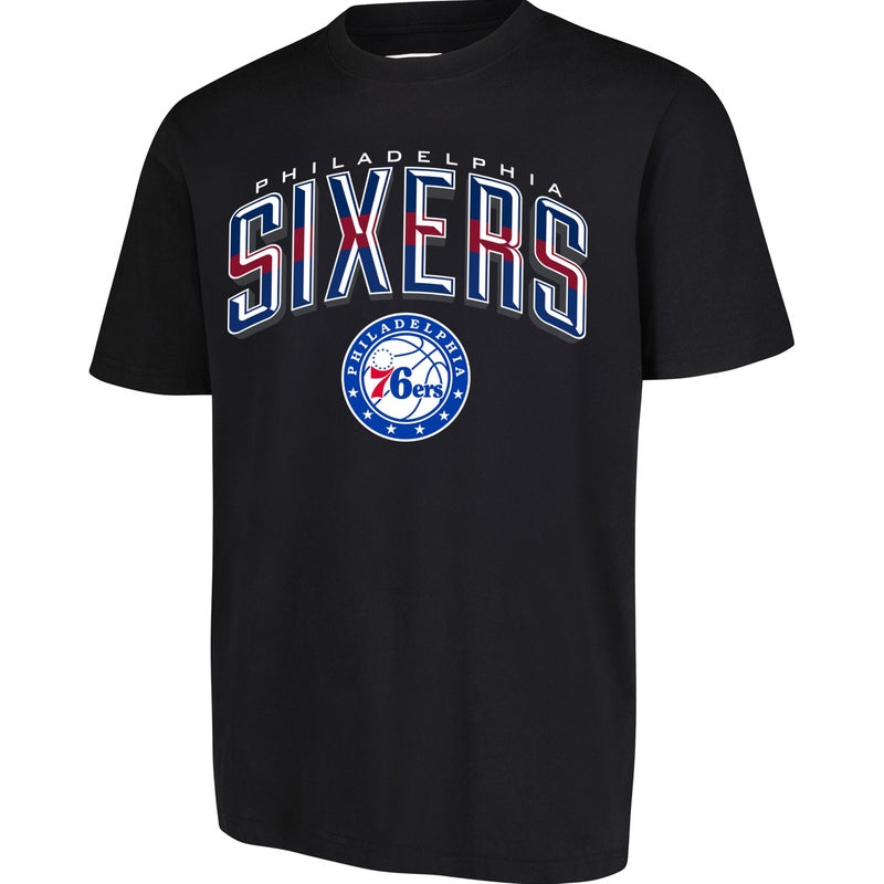 Ultra Game NBA Official Men’s Super Soft Supreme T-Shirt - Unisex, Philadelphia 76ers, Black, Large - Image 4