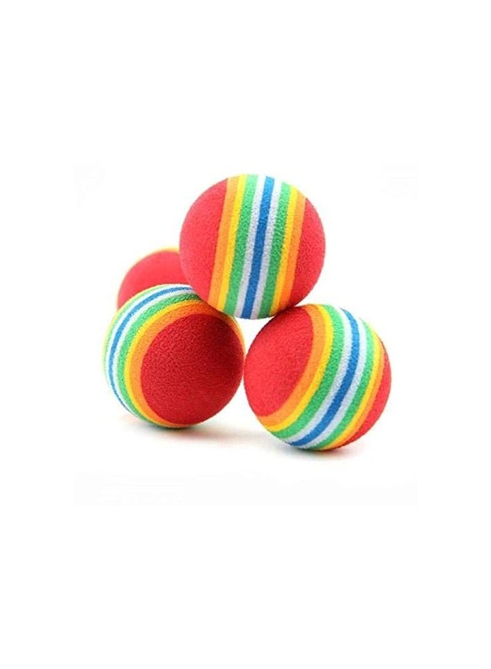 كرات مطاطية ملونة للقطط (4 كرات) - Image 1