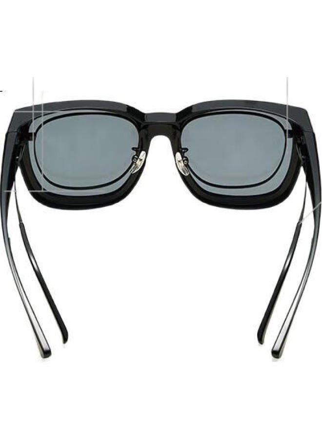 MIJIA Xiaomi Myopia Wearable Sunglasses, Polarized Glasses For Nearsightedness, Driving Anti-Glare Clip-On Sunglasses For Men And Women, Black - Image 3