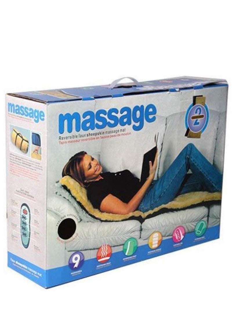 ياميم سرير تدليك كهربائي لكامل الجسم مزود بـ 9 محركات لتخفيف الآلام والاهتزازات لكرسي السرير والأريكة، سرير تدليك مع جهاز تحكم عن بعد، جهاز تدليك منزلي للجسم للرأس والساق - Image 1