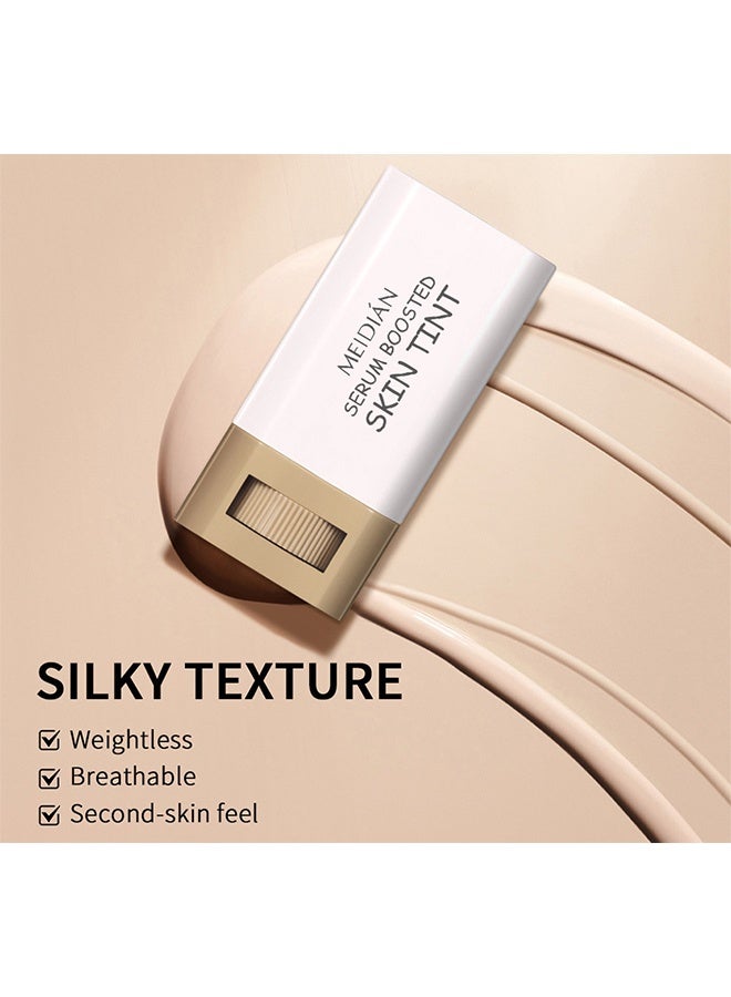 Meidián Beauty Balm Serum Boosted Skin Tint, Solid Tinted Moisturizing Serum Foundation Stick, Buildable Medium-to-Full Coverage Contour Stick for Face Makeup #04 - Image 4
