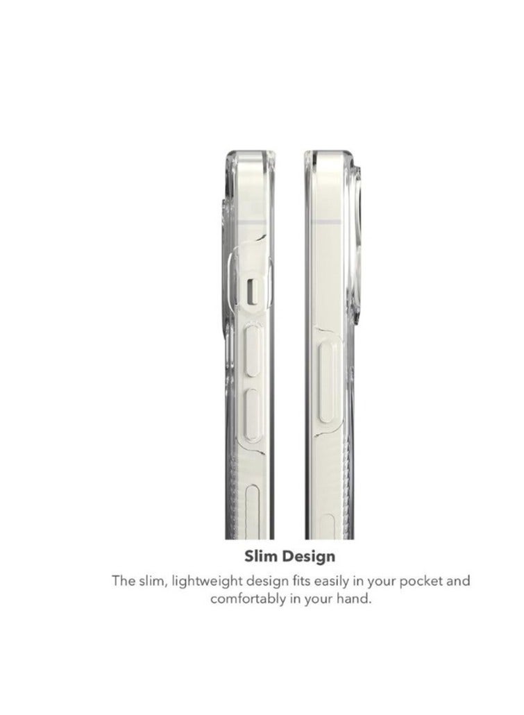 جيرفور جراب لهاتف أيفون 15 برو ماكس مع حماية متقدمة ضد الصدمات معتمدة من D3O بتصميم رفيع متين شفاف - Image 4