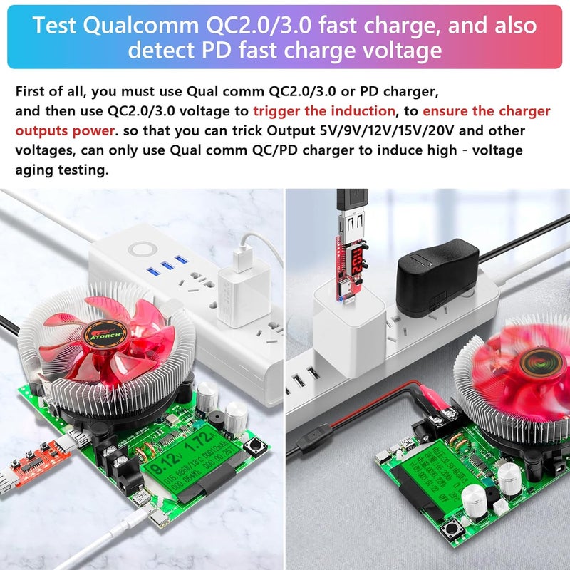 MakerHawk Electronic Load Tester - USB Load Tester 150W 200V 20A Resistor Adjustable Constant Current Battery Capacity Tester Module Intelligent Dischar - Image 5