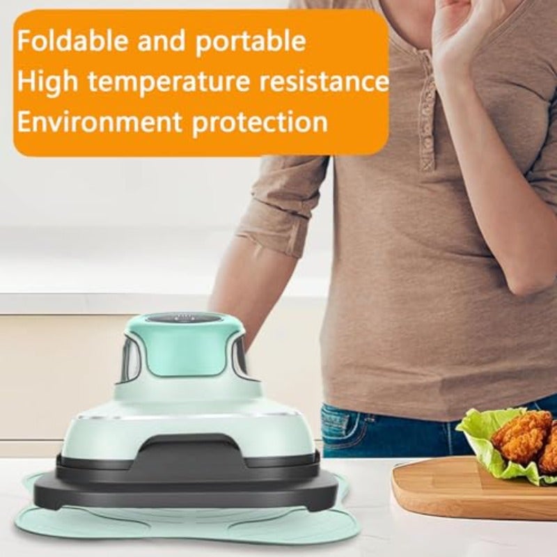 Ninja Fryer Trivets Silicone for Ninja Crispi Non-Slip Heat Resistant Mat Kitchen Counter Silicone Trivet Mats  Fryer Mats for Ninja Crispi Accessories Dishwasher Safe Green - Image 4