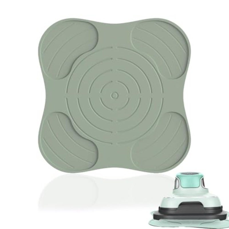 Ninja Fryer Trivets Silicone for Ninja Crispi Non-Slip Heat Resistant Mat Kitchen Counter Silicone Trivet Mats  Fryer Mats for Ninja Crispi Accessories Dishwasher Safe Green - Image 2