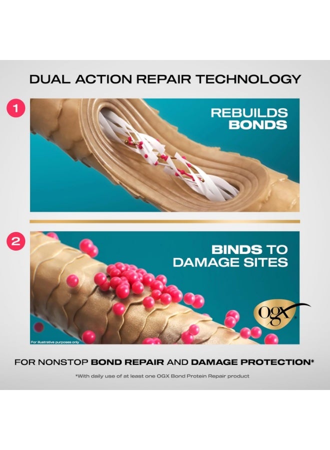 Ogx Repair & Protein Bond Repair Heat Protectant Spray 450°F Thermal Protection Spray for Targeted Damage Repair and Heat Damage Protection 6.5 fl oz - Image 3