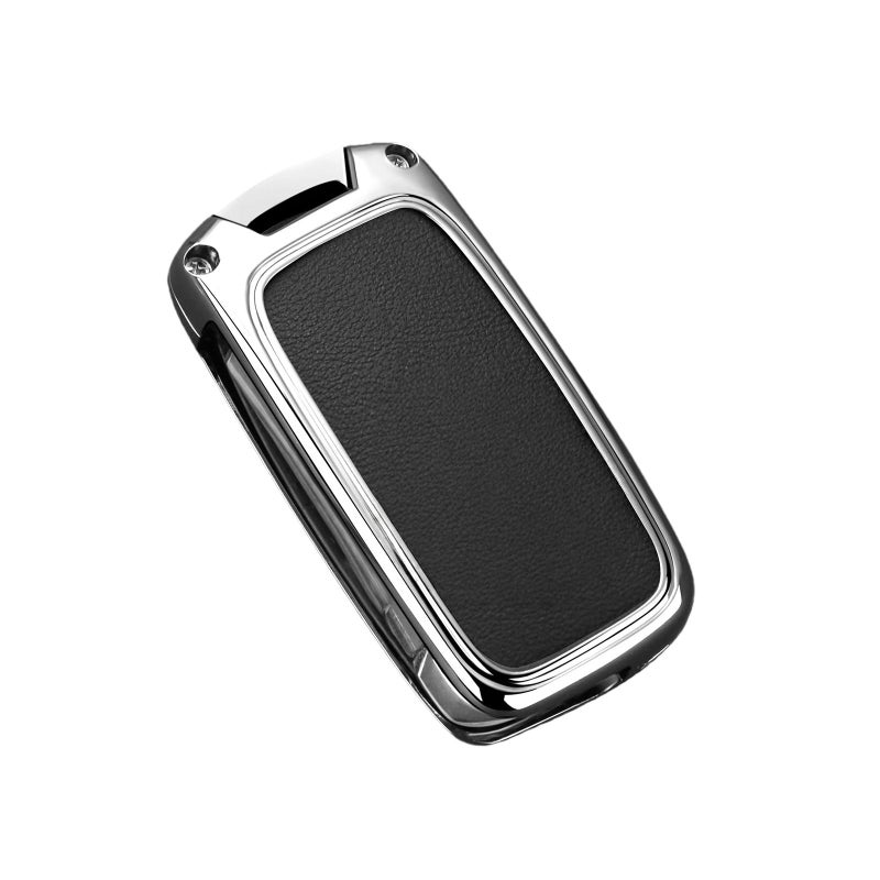 Silver Black Car Key Cover Compatible For VW Polo Tiguan Golf Passat Jetta Beetle Scirocco - Image 2