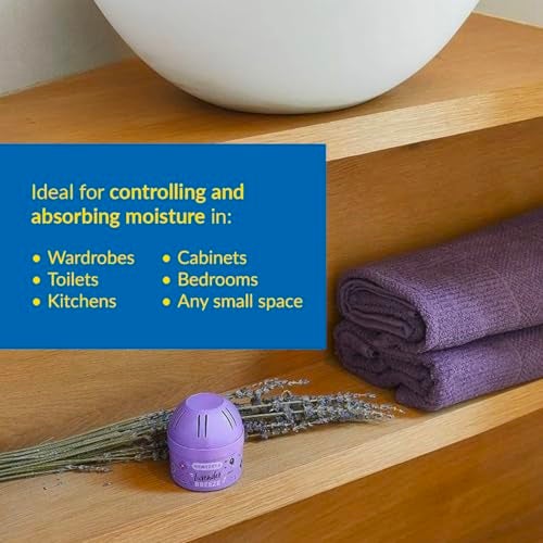 HUMYDRY® - Pack of 12 Mini Units - Dehumidifier and Air Freshener - 2.6 oz - Moisture Absorbers - Prevents Odors - Lavender Scent - For small spaces - Image 3