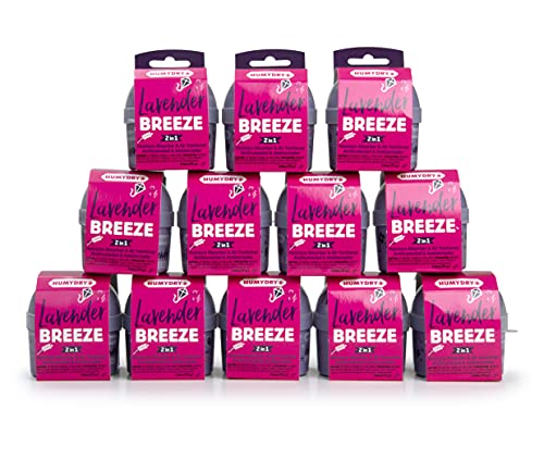HUMYDRY® - Pack of 12 Mini Units - Dehumidifier and Air Freshener - 2.6 oz - Moisture Absorbers - Prevents Odors - Lavender Scent - For small spaces - Image 1