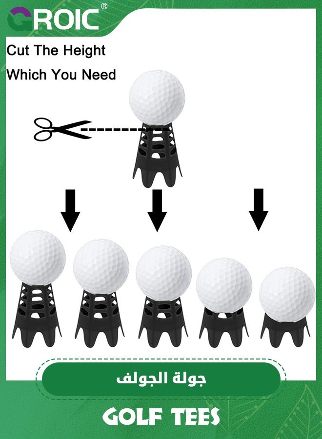 جرويك 20 قطعة من أوتاد الجولف البلاستيكية، أوتاد محاكاة الجولف للاستخدام المنزلي، أوتاد محاكاة الجولف للاستخدام الداخلي والخارجي، أوتاد حصيرة الجولف للعشب وملعب التدريب، عبوة من 10 أوتاد طويلة و10 أوتاد ص - Image 3