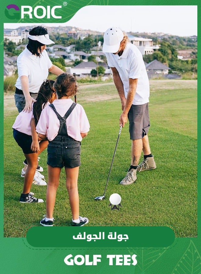 جرويك 20 قطعة من أوتاد الجولف البلاستيكية، أوتاد محاكاة الجولف للاستخدام المنزلي، أوتاد محاكاة الجولف للاستخدام الداخلي والخارجي، أوتاد حصيرة الجولف للعشب وملعب التدريب، عبوة من 10 أوتاد طويلة و10 أوتاد ص - Image 5