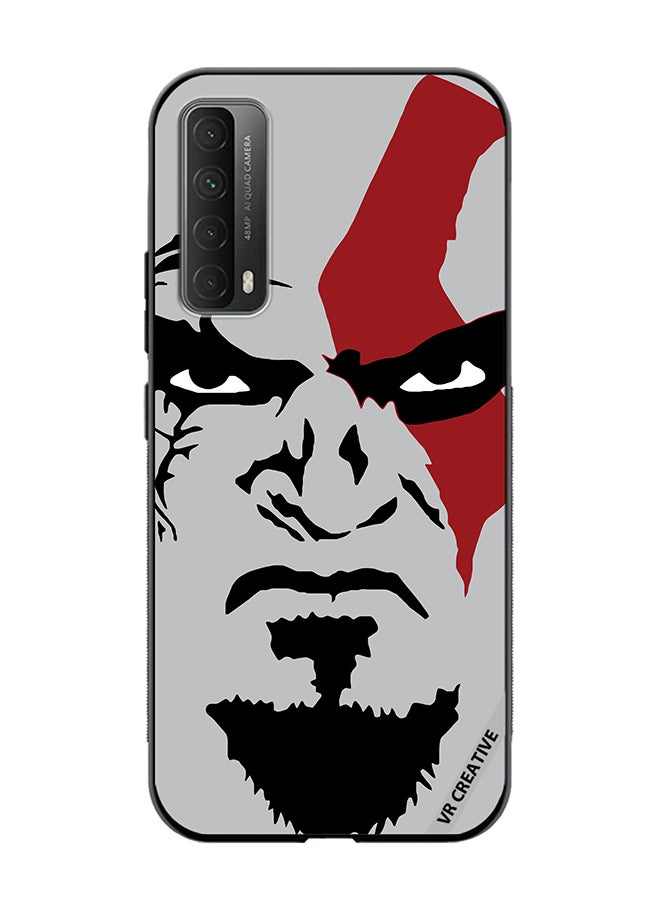 VR CREATIVE Protective Case Cover For Huawei Y7a Face God Of War Design Multicolour - Image 1