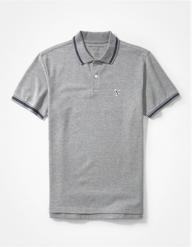 American Eagle AE Pique Polo Shirt - Image 3