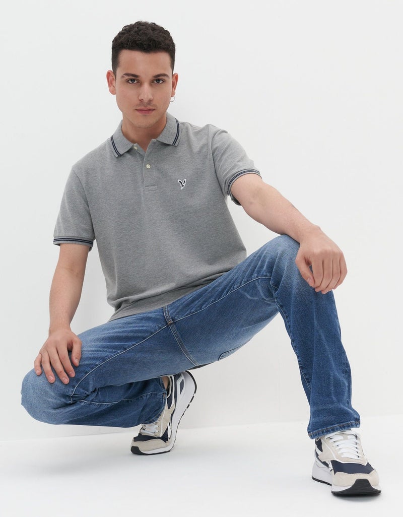 American Eagle AE Pique Polo Shirt - Image 1