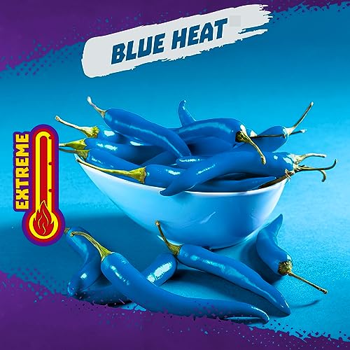 Taki's Takis Blue Heat 17 oz Fiesta Size Bag, Hot Chili Pepper Flavored Extreme Spicy Rolled Tortilla Chips - Image 2