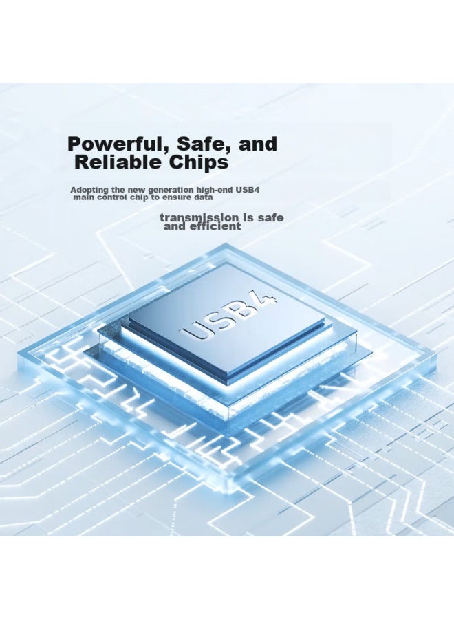 Orico حاوية قرص صلب Usb4 من Orico متوافقة مع Thunderbolt 4/3، حاوية M.2 Nvme SSD / مناسبة لجهاز Apple Mac Mini Laptop SSD حاوية خارجية توسيع Com2 - Image 3