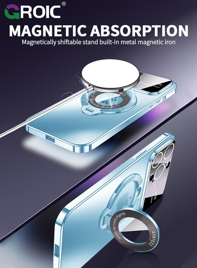 GROIC For iPhone 15 Pro Max Case with Magnetic Invisible Stand, Compatible with MagSafe, Official Color Match for iPhone, Phone Cover with Lens Protection,iPhone 15 Pro Max 6.7'' Shockproof Phone Shell - Image 4