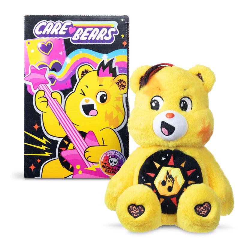 Care Bears - 14" Rock Theme - Medium Size Plush - Funshine Bear - Image 4