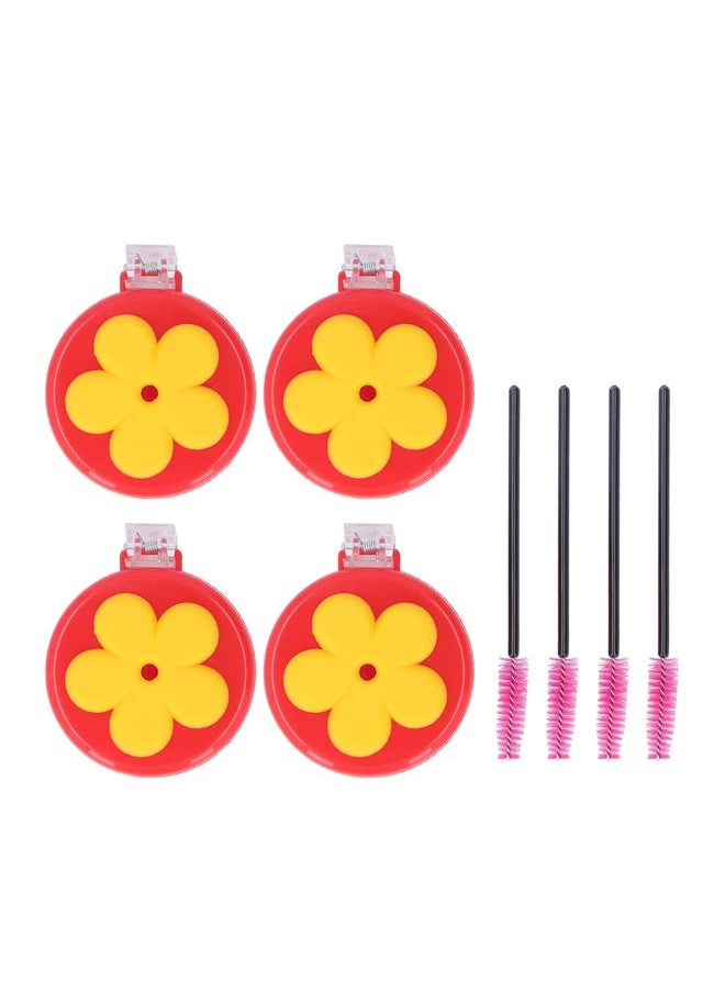 Thoraya - 4pcs Hummingbird Clip Feeder ABS Portable with Brushes Flower Handheld Hummingbird Feeder for Window Outdoor - Image 1