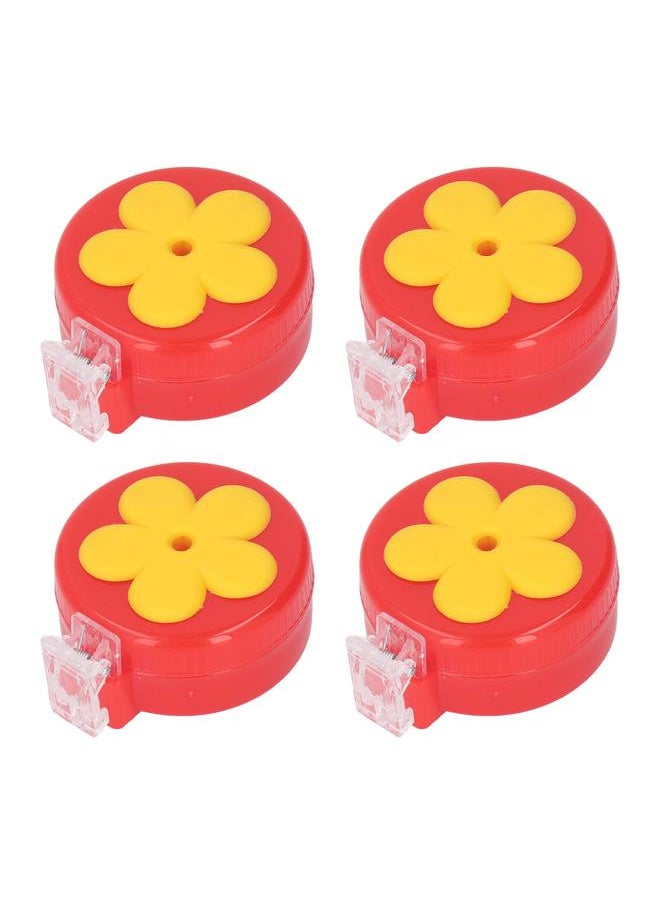 Thoraya - 4pcs Hummingbird Clip Feeder ABS Portable with Brushes Flower Handheld Hummingbird Feeder for Window Outdoor - Image 1