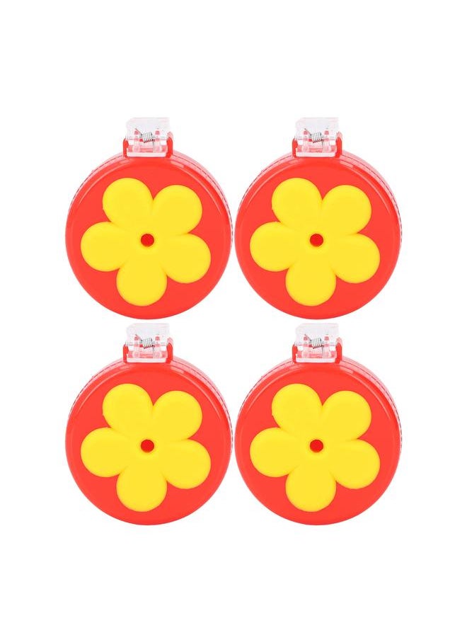 Thoraya - 4pcs Hummingbird Clip Feeder ABS Portable with Brushes Flower Handheld Hummingbird Feeder for Window Outdoor - Image 1