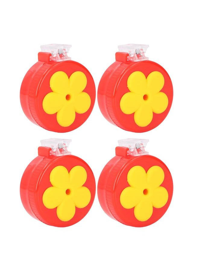 Thoraya - 4pcs Hummingbird Clip Feeder ABS Portable with Brushes Flower Handheld Hummingbird Feeder for Window Outdoor - Image 1