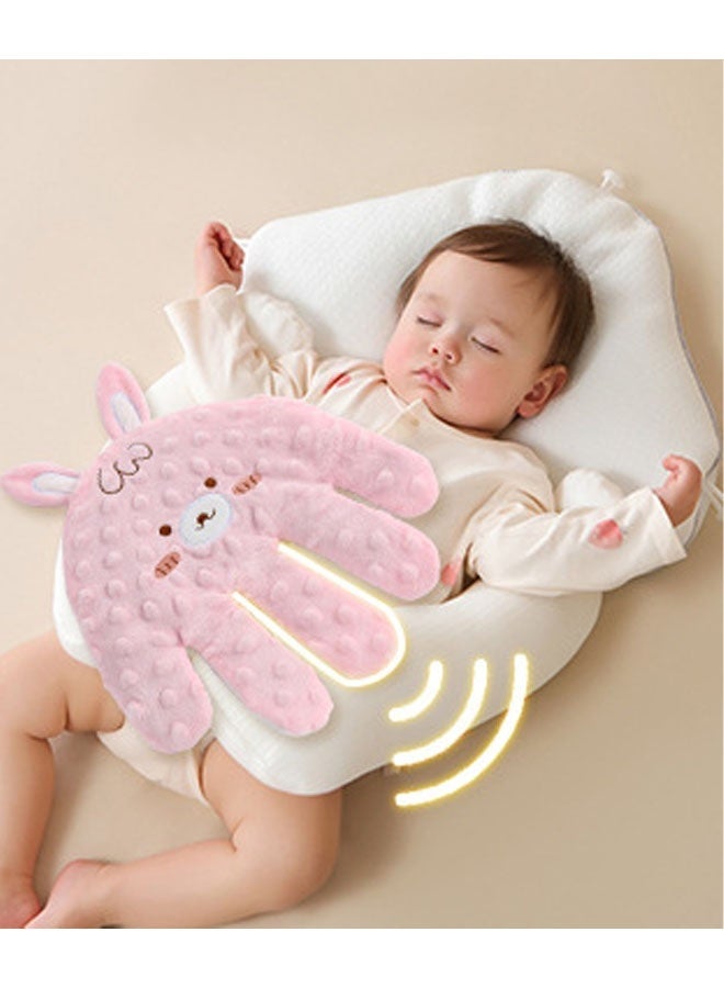 Ailily Baby Soothing Palm, Baby Patter for Sleep,Automatic Patting Patter Pillow， Startle Prevention Cartoon Animal Baby Pillow, Electric Baby Soothing Palm with Remote Control, for Newborns Baby Girl Baby Boy（pink） - Image 3