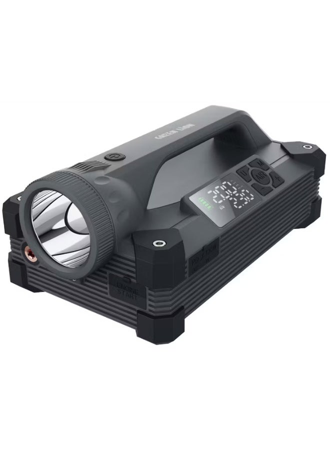 بلو فاير جهاز تشغيل بطارية السيارة M6 بسعة 24000mAh مع منفاخ هواء 150 PSI وإضاءة 2000 لومن وشحن Type-C متعدد الجهد - Image 1