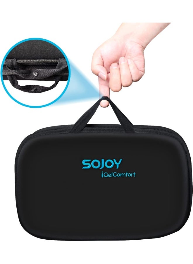 Sojoy وسادة جل قابلة للطي 3 في 1 من سو جوي مع ذاكرة فوم - Image 4