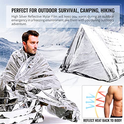 ZAUGONTW 26 Pack Silver Reflective Mylar Film, Garden Greenhouse Covering Foil Sheets, 83x 52 inch Mylar Film Sheets for Plant Growth, Grow Room, First Aid, Camping, Outdoor Survival - Image 4