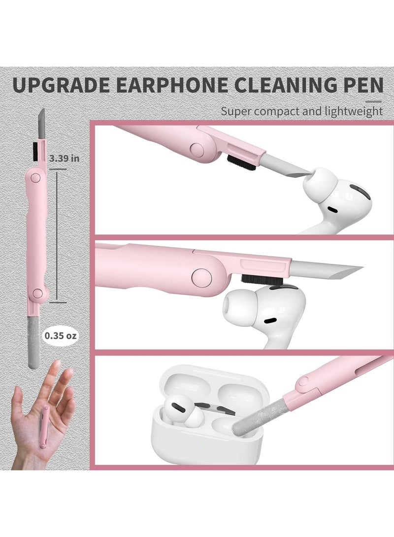 منظف الكمبيوتر المحمول، مجموعة تنظيف لوحة المفاتيح 7 في 1، مجموعة تنظيف سماعات أذن الكمبيوتر MacBook، فرشاة غبار الجهاز اللوحي والشاشة، بما في ذلك المسح الناعم، والمسح، وقلم تنظيف في 1، وساحبة المفاتيح وزجاجة الرش - Image 3