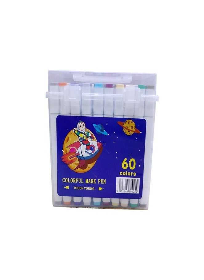 Touch Touch Marker Color Set of 60 Pieces  - Image 1