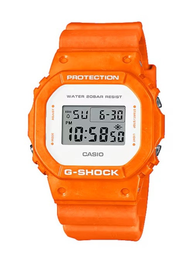G-SHOCK Unisex Orange Resin Bnad Digital Watch DW-5600WS-4DR - Image 1