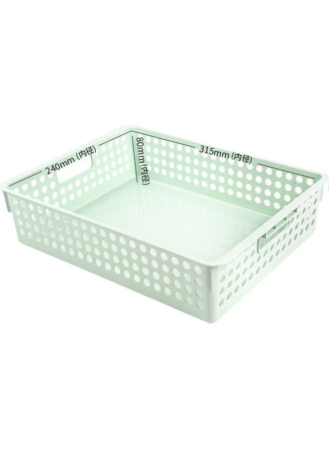 Simaa A4 Morandi File Basket/Document Tray/Storage Box/Document Holder For Financial Vouchers, Invoices, Receipts And Bills, Matcha Green 6346 - Image 2
