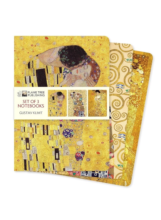 Gustav Klimt Set of 3 Standard Notebooks  - Image 1