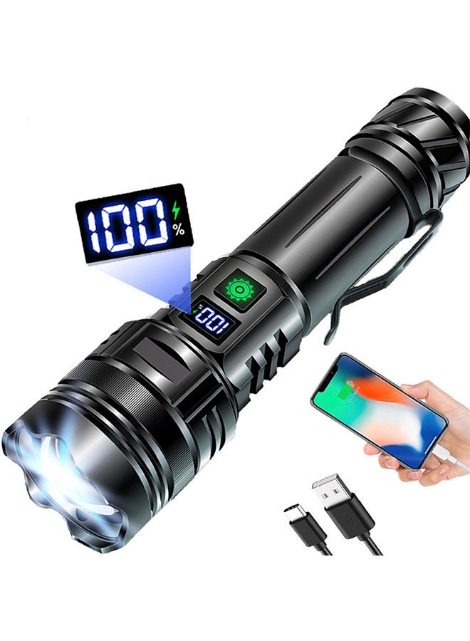 general Flashlights 20000 High Lumens Rechargeable,1500 Meters Long Beam Super Bright LED Flash Light with Power Display and IPX5 Waterproof for Camping, 20H Runtime,5 Modes,Zoomable Handheld Flashlight - Image 1