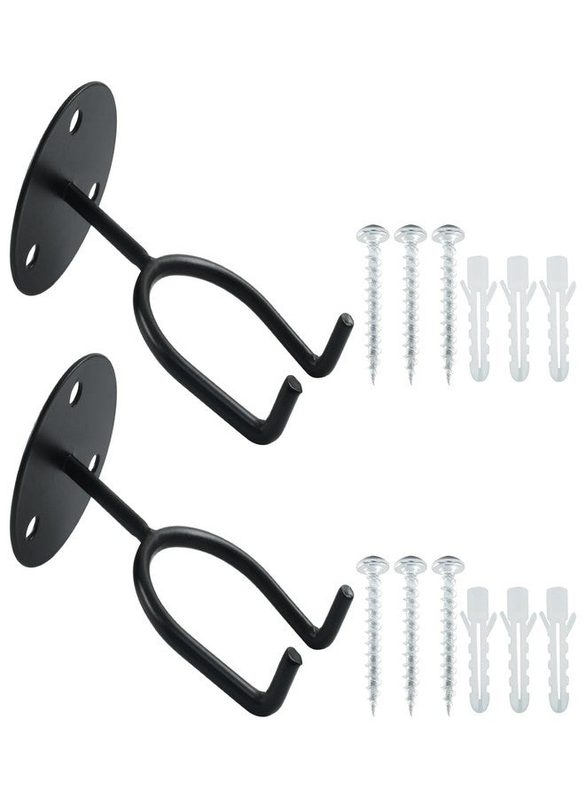 OSVJE 4 PCS Sturdy Baseball Bat Holder, Multipurpose Wall Mounted Rack Softball Hooks, Black Hanger for Memorabilia/Man Cave Decor - Image 5