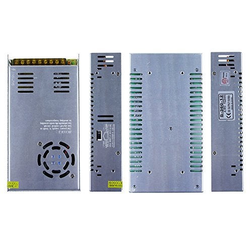ALITOVE AC 110V/220V to DC 12V 30A 360W Universal Regulated Switching Power Supply Transformer Adapter LED Driver for LED Strip, CCTV Camera System, Radio - Image 5