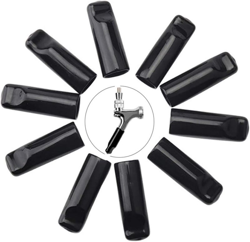 LEGERM Beer Tap Cover Draft Faucet Keg Caps Rubber Tap Soother Sanitary Cover 10 Pcs - Image 1