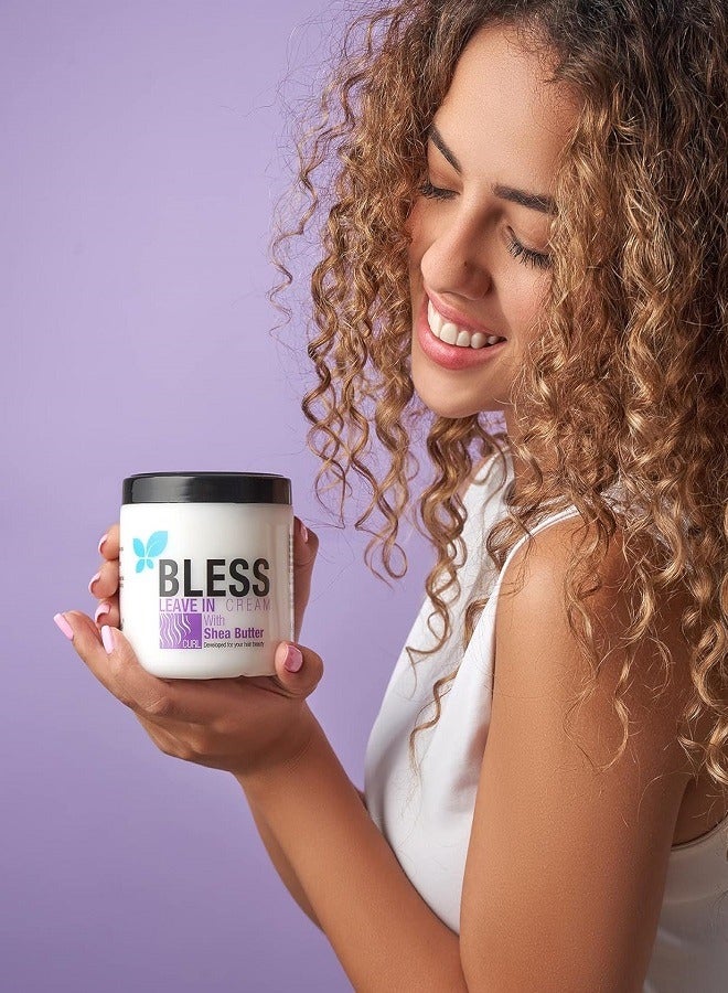 بليس كريم يُترك على الشعر مع زبدة الشيا 450 مل - Image 3