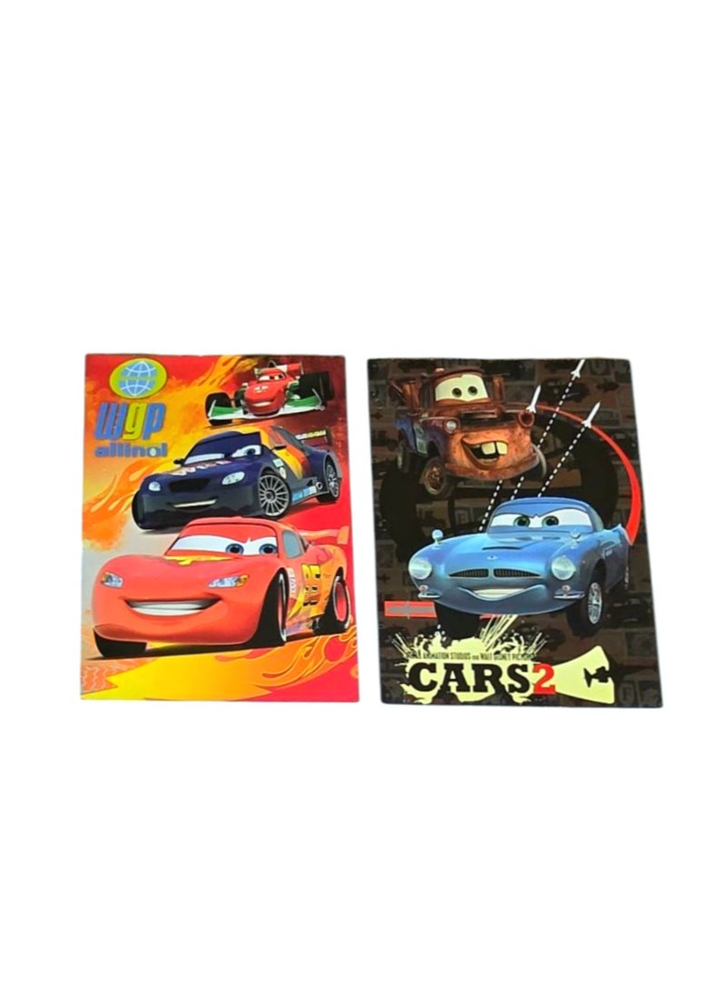 Cars Pack of 2 pcs Cars Themed 2 Pocket Folder Paper File 30*23.7 cm - Image 1