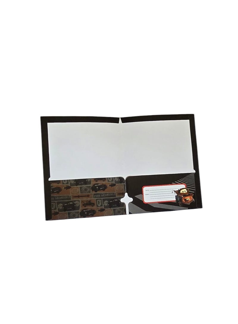 Cars Pack of 2 pcs Cars Themed 2 Pocket Folder Paper File 30*23.7 cm - Image 5