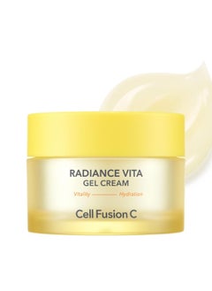 Cell Fusion C Cell Fusion C Radiance Vita Gel Cream, Bouncy, Hydrating Gel Moisturizer with 3 Vitamins and Hyaluronic Acid, Bright and Radiant Skin, 1.86 fl.oz / 55ml - skincare for face  - Image 1