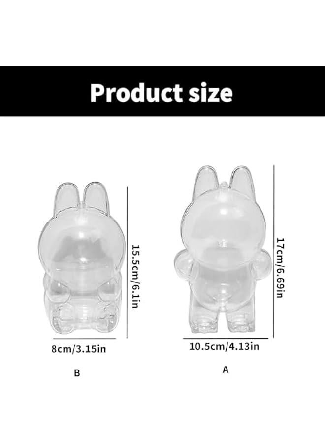 Arabest Clear Figure Display Case,Plastic Protective Cover for Blind Box Figures,Portable Dustproof Mini Doll Storage Bag,Blind Box Display Pouch for Fans and Collectors  - Image 5