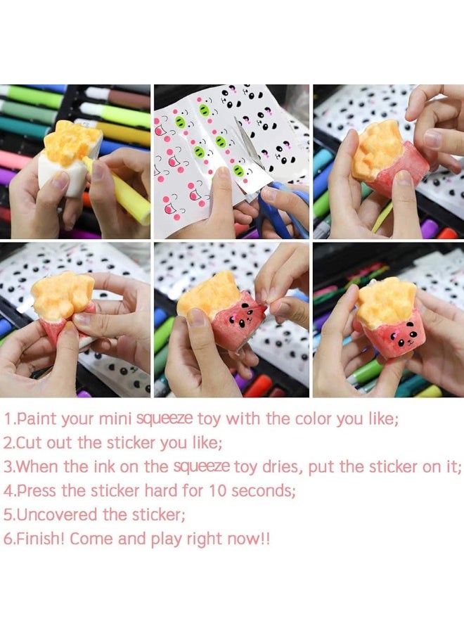 WATINC Random 30 Pcs DIY Squeeze Toys Cream Scented Kawaii Simulation Lovely Toy Medium Mini Soft Food Squeeze Bread Toys Keychains Phone Straps Bonus Random Stickers - Image 1