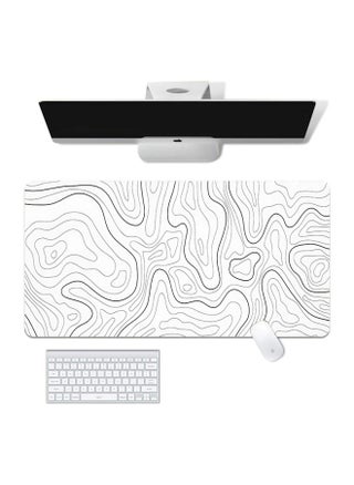 Extra Large Abstract Line Mouse Pad Style Fluid Wave Texture Anti-slip Mouse Mat Direct-Color:Size: 100x50cm-2mm-Pattern:striped White - pzsku/Z658EBA371E163BFD38F3Z/45/1746199009/0bfcf967-b8bb-462d-9118-0bb4453a556e