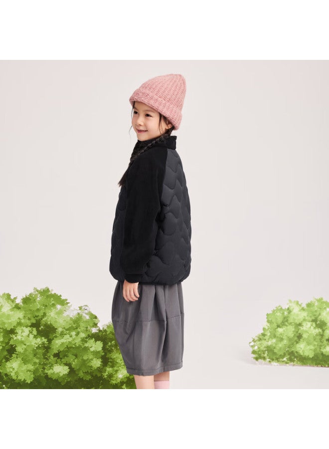 SNOWFLYING Xuezhongfei Autumn New Kids And Parent-child Gourd Pattern Spliced Lightweight Down Jacket Versatile Outdoor - Image 1