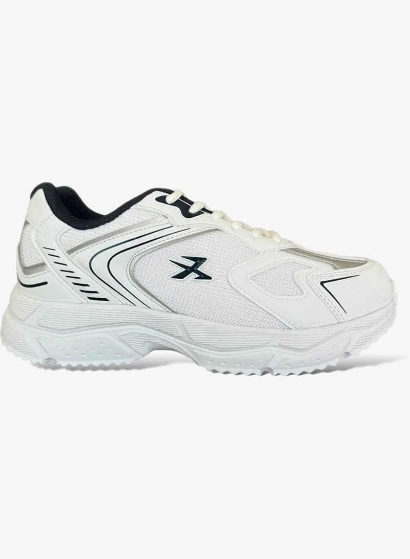 Water Repellent Sneakers White - Navy Blue